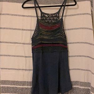 Free People crochet halter tank top!
